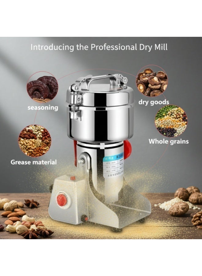 Denx Electric Coffee Grinder Grinder Machine Spice Grinder Bean Grinder 3000 W Multi Speeds Large Capacity (with 22 Extra Spare Parts) - Image 4