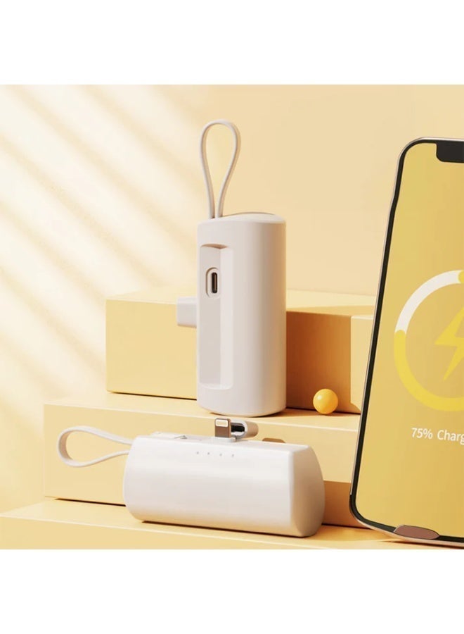 REBENUO Power Bank, Energy Bank, REBENUO Mini Portable Charger, 10,000mAh Capacity, Direct Plug-in Cable-Free Charging, iOS Port for iPhone & Type-C Port for Android, Lightweight Emergency Design - Image 5
