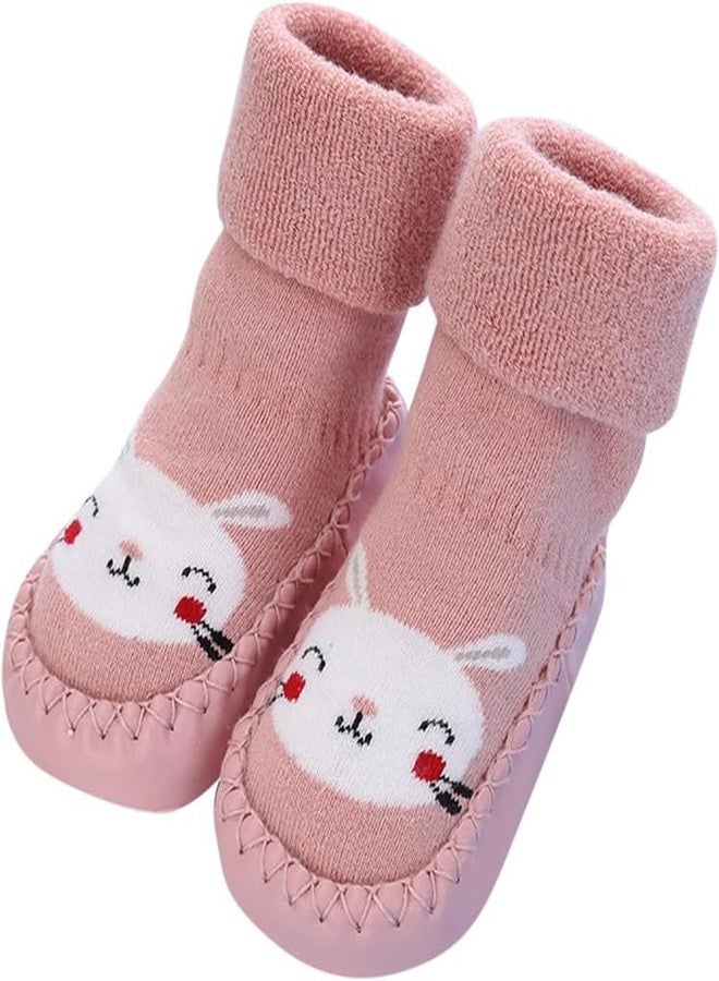 Yanwenx Infant Boys Girls Baby Socks Shoes Toddler Shoes Floor Socks - Pink,6-12 Months - Image 1