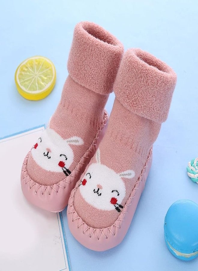 Yanwenx Infant Boys Girls Baby Socks Shoes Toddler Shoes Floor Socks - Pink,6-12 Months - Image 2