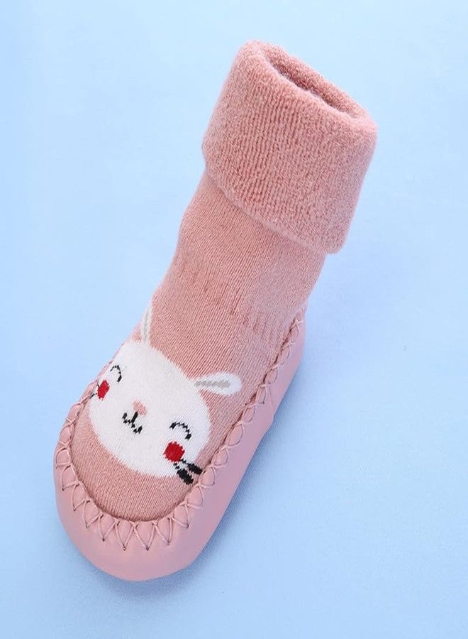 Yanwenx Infant Boys Girls Baby Socks Shoes Toddler Shoes Floor Socks - Pink,6-12 Months - Image 3