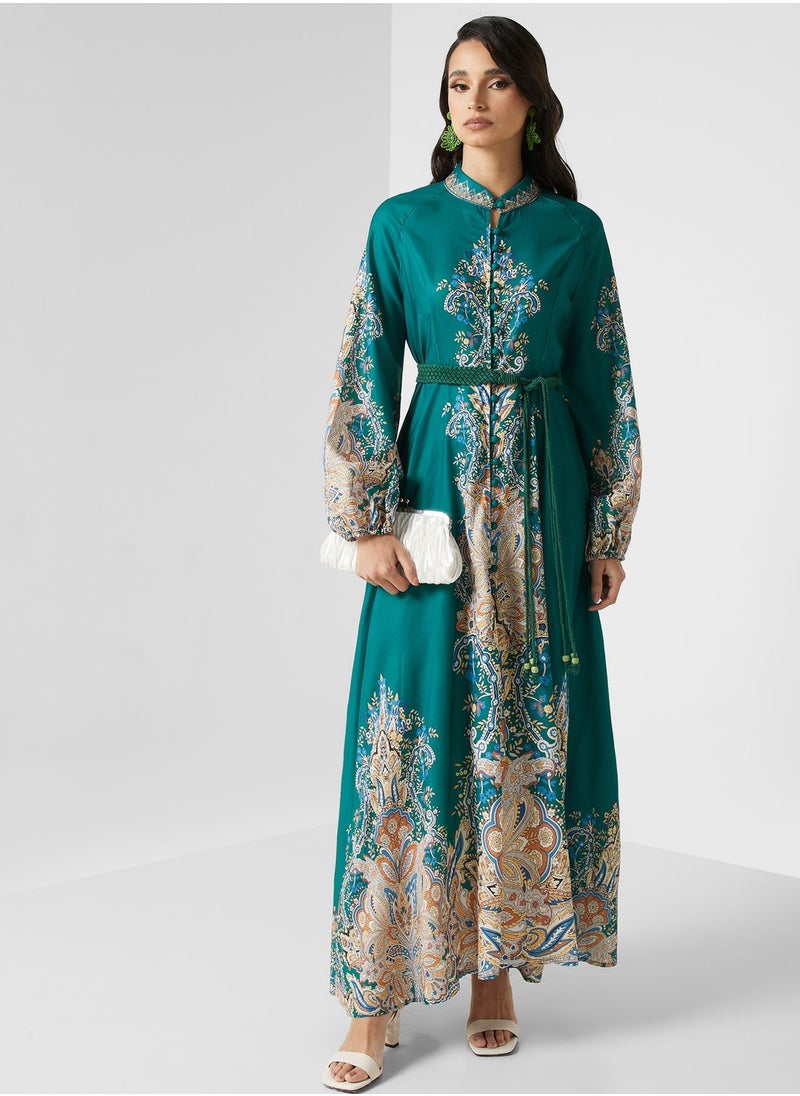 Khizana Abstract Print Dress  - Image 4