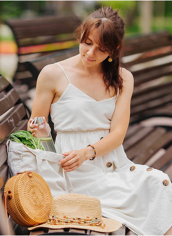 FORZA RAGAZZI - Reusable Eco-Friendly Cotton Canvas Tote Bag/ Shopping/ Shoulder Bag If You Never Go You Will Never Know White - Image 1