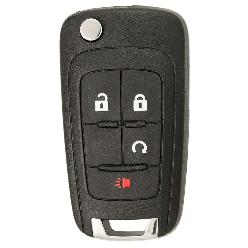 Keyless2Go Replacement for Keyless Remote 4 Button Flip Car Key Fob For OHT01060512