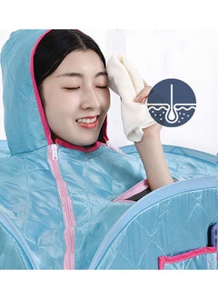 Arabest Portable Steam Sauna,One Person Sauna for Weight Loss Detox Relaxation at Home Personal Therapeutic Sauna,Blue  - Image 5