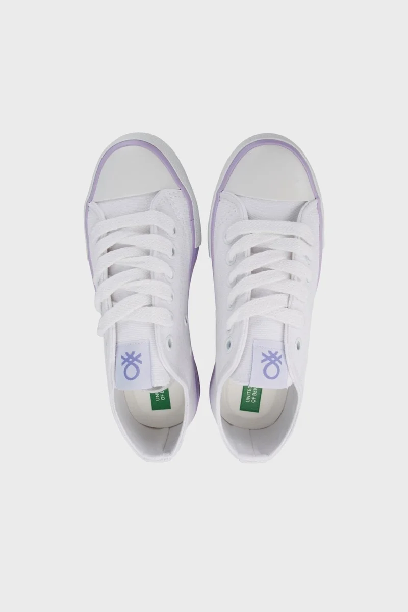 بينيتون ® New Season Women's Sports Shoes BN30176 White Lilac
