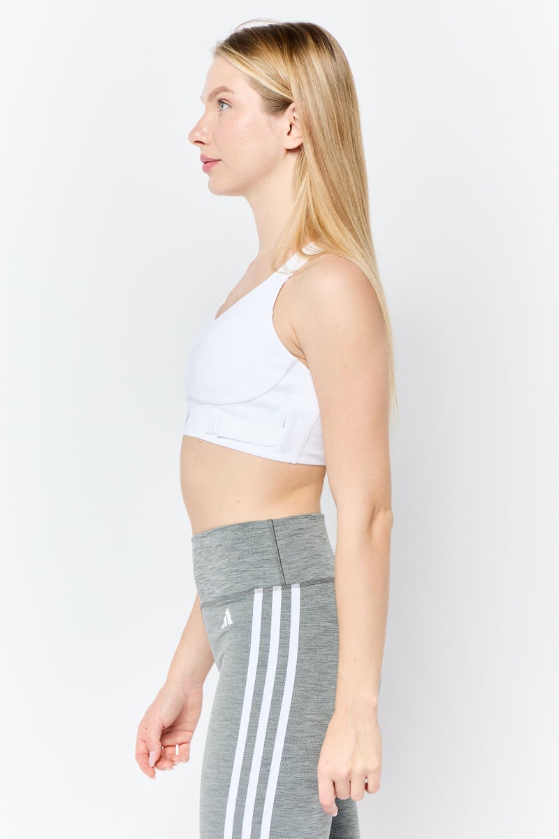 Adidas Women Padded Sports Bra, White  - Image 2