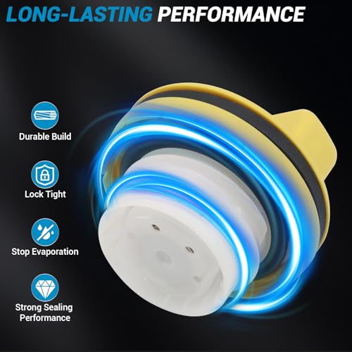 keriolee Gas Cap GT337 for 2014-2019 Chevrolet Impala, 2011-2013 Caprice,2011-2017 Equinox, 2012-2016 Buick LaCrosse,2011-2013 Regal, 2011-2017 GMC Terrain, 2012-2013 Cadillac Fuel Cap - Image 4