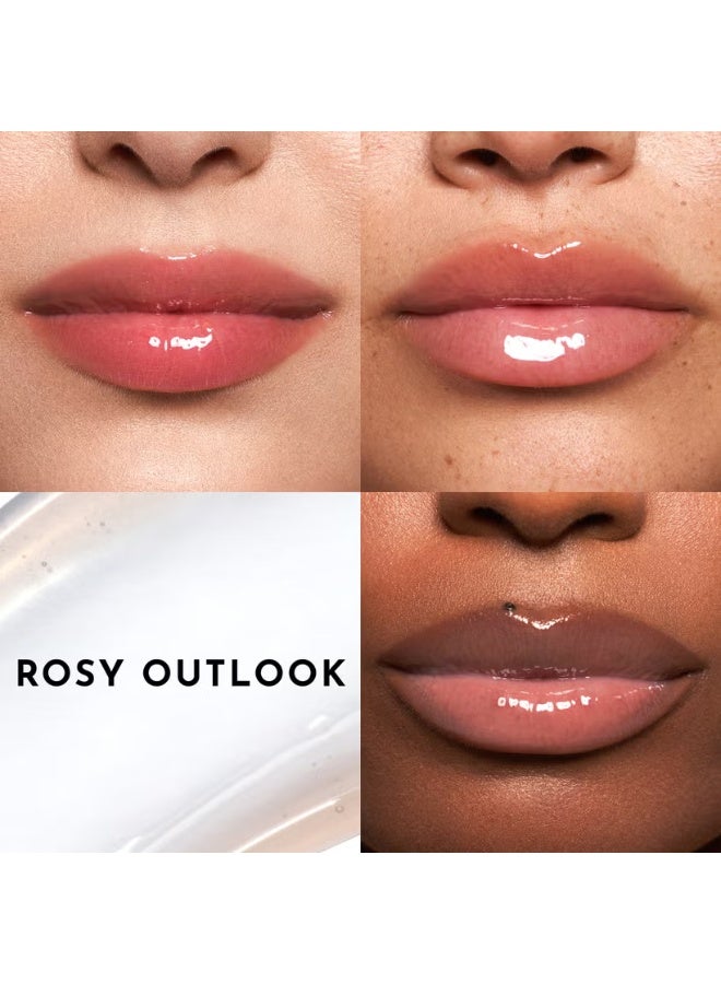 LAWLESS BEAUTY Forget The Filler Lip Plumper Line Smoothing Gloss - Mini Rosy Outlook - Image 2