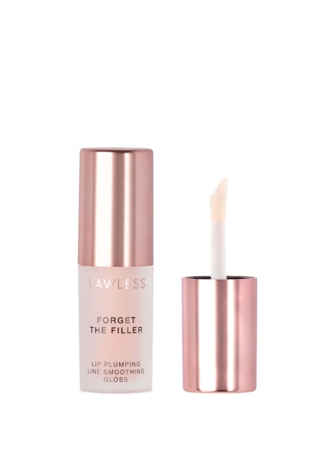 LAWLESS BEAUTY Forget The Filler Lip Plumper Line Smoothing Gloss - Mini Rosy Outlook - Image 1