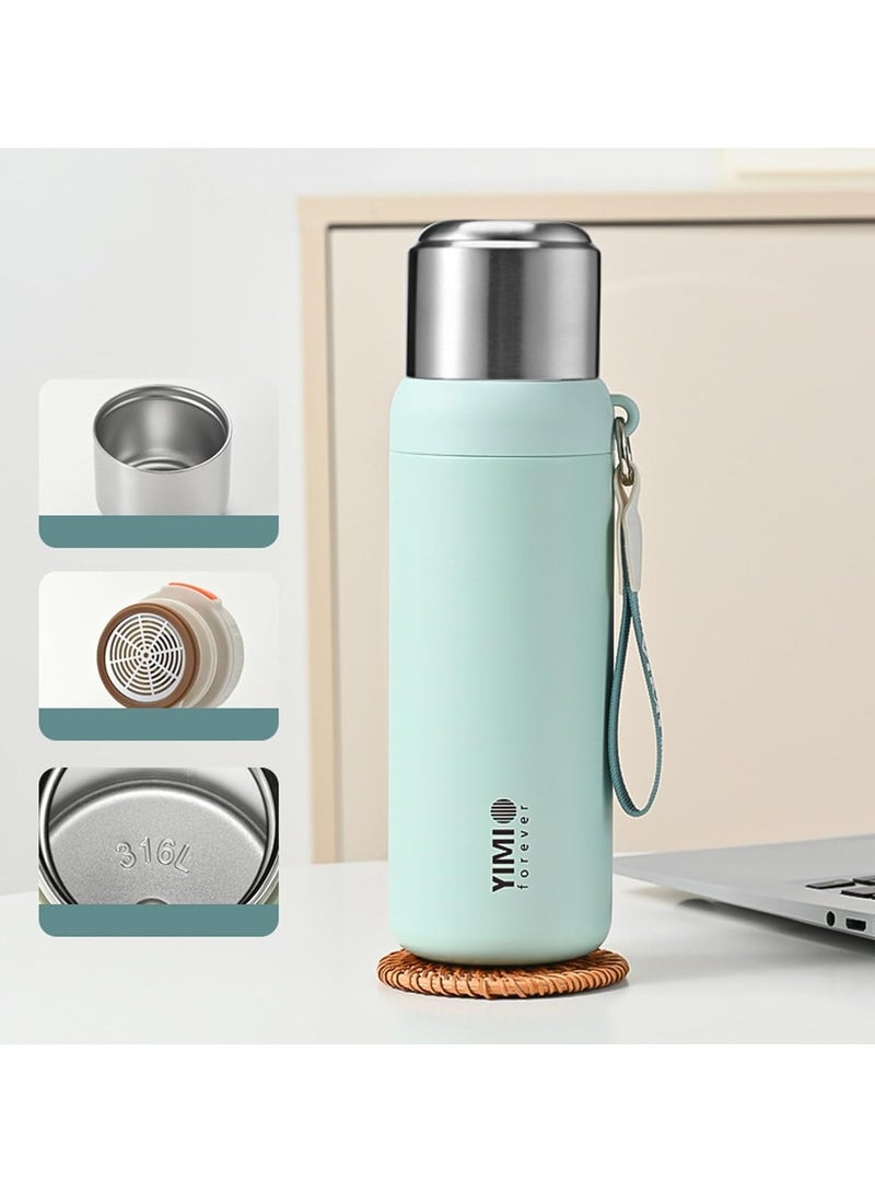 TYCOM Thermal Insulated Water Bottle 600 ML Stainless Steel Double Wall Vacuum insulated Water Bottles for Hot Cold Water Gym Bottle Flask Bottle - Image 2