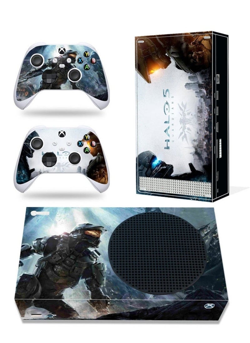 مجموعة جلود وحدة تحكم Xbox Series S، ملصق غلاف جلدي لـ Xbox Series S، ملصق فيلم واقٍ لـ Xbox S HALO، ملصق Xbox Series S، ملصق غطاء من الفينيل - Image 1