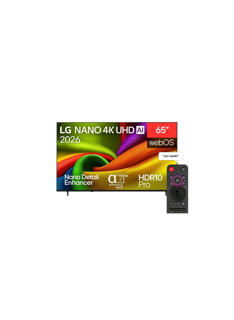 إل جي تلفاز LG NANO 4K UHD AI NU84 الذكي بحجم 65 بوصة 2026 - Image 1