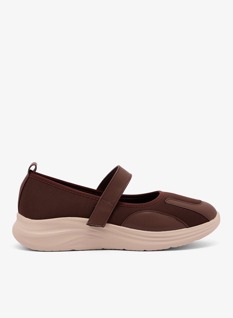 Brown Slip On Ballet Sneakers - Image 1