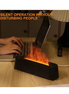 بيوينتي 300ML Essential Oil Diffuser, Flame Aromatherapy Diffuser, Aroma Air Diffuser With Remote Control, 7 Colors LED Light Scented Oil Diffuser, Ultrasonic Cool Mist Diffuser Air Humidifier  - Image 3