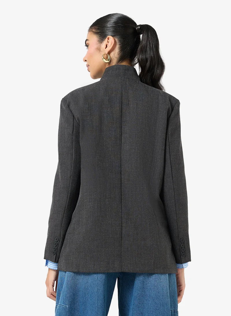 Ella  High Collar Blazer for Women | Best Price UAE
