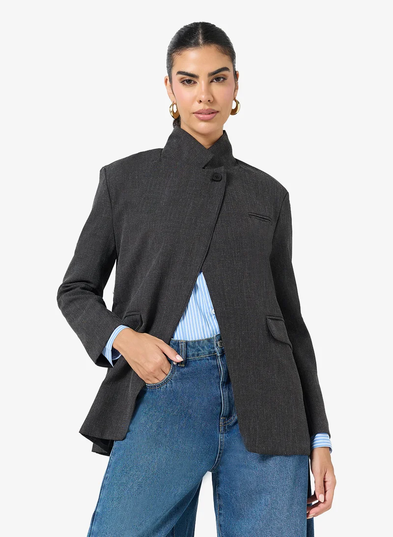 High Collar Blazer