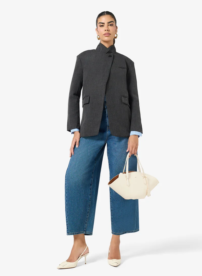 Ella  High Collar Blazer for Women | Best Price UAE