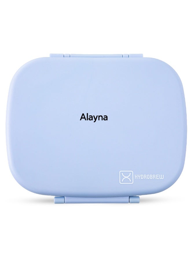 Hydrobrew Personalized Smart Serve Bento Lunch Box 1100 ml, 5 compartment- Sky Mist - Image 1