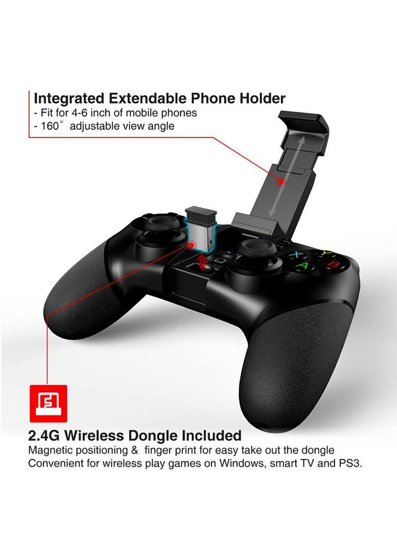 Ipega - Ipega Gamepad PG-9076 BT 2.4G Wireless Game Console Controller Mobile Trigger Gaming Handle Joystick Black - Image 1