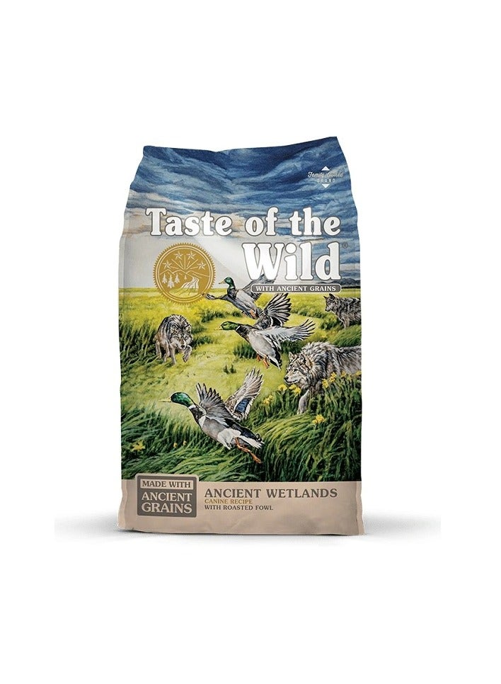 تيست أوف ذا وايلد طعم الأراضي الرطبة القديمة البرية مع طعام الكلاب الجاف للطيور المحمصة - Image 1