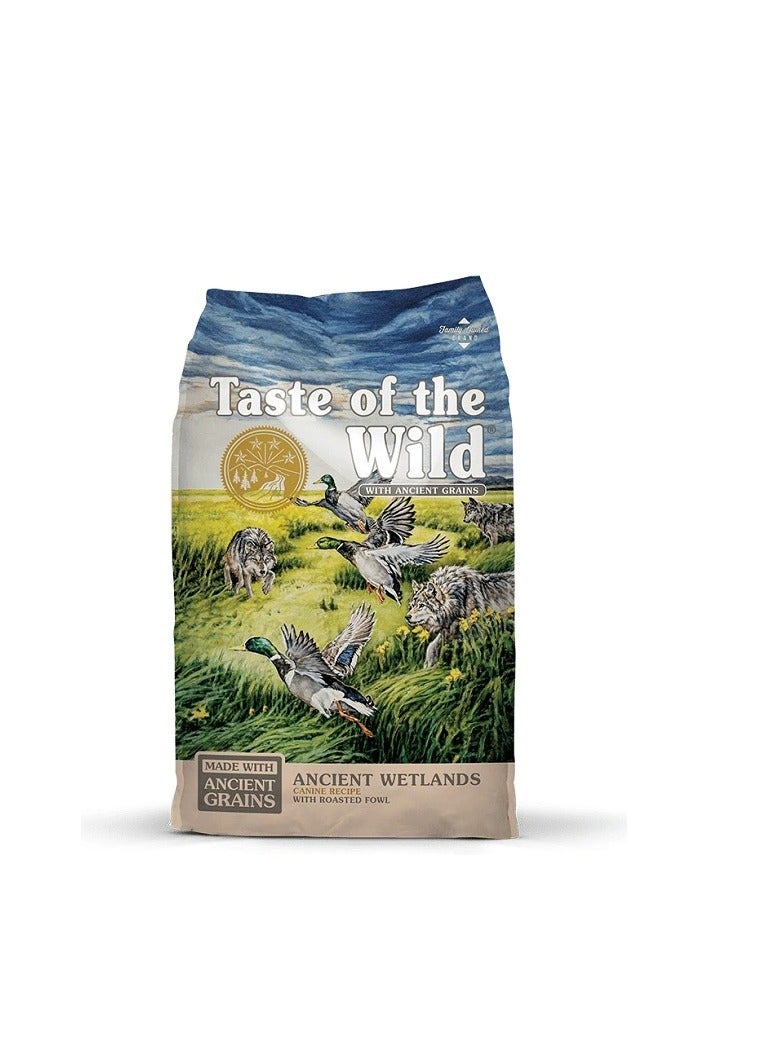 تيست أوف ذا وايلد طعم الأراضي الرطبة القديمة البرية مع طعام الكلاب الجاف للطيور المحمصة - Image 2