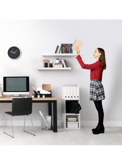 Arabest Floating Shelves for Wall - 24 Inch Wall Shelves for Bedroom, Kitchen Decor, Bathroom Shelves - 3 Black Floating Shelves for Wall Decor, Books, Storage - Wall Mounted with Invisible Brackets  - Image 5