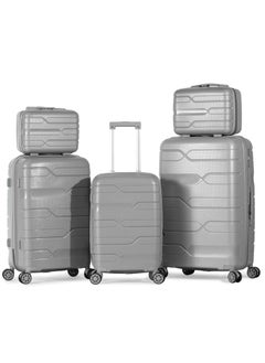 Milano Anti-Break Luggage Set 5 Pieces (12",14",20",24",28") (Silver) - pzsku/Z055900C112A2D13CCFDAZ/45/_/1736255804/06f971af-4687-428c-9191-c9d70721e6ea