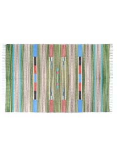H2H House2Home - Area Rug for Living Room ~4x6 feet 100% Cotton, Traditional Rug |Suitable as Living Area Rug, Dining Hall Rug, Large Bedroom Rug, Outdoor Rug |XL Size 120cm X 180cm (Dark Green)  - Image 3