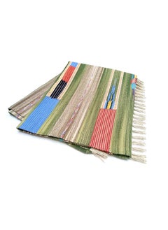 H2H House2Home - Area Rug for Living Room ~4x6 feet 100% Cotton, Traditional Rug |Suitable as Living Area Rug, Dining Hall Rug, Large Bedroom Rug, Outdoor Rug |XL Size 120cm X 180cm (Dark Green)  - Image 2