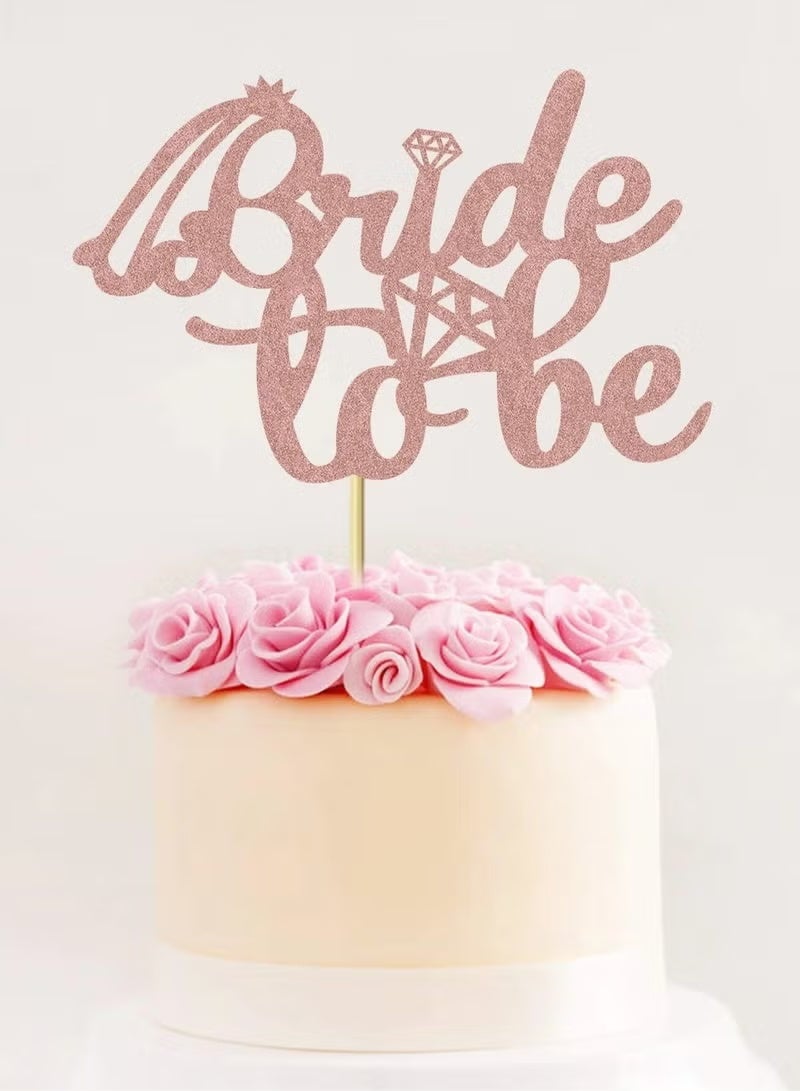 2PCSزينة كعكة لامعة للعروس لحفلات توديع العزوبية - Image 4