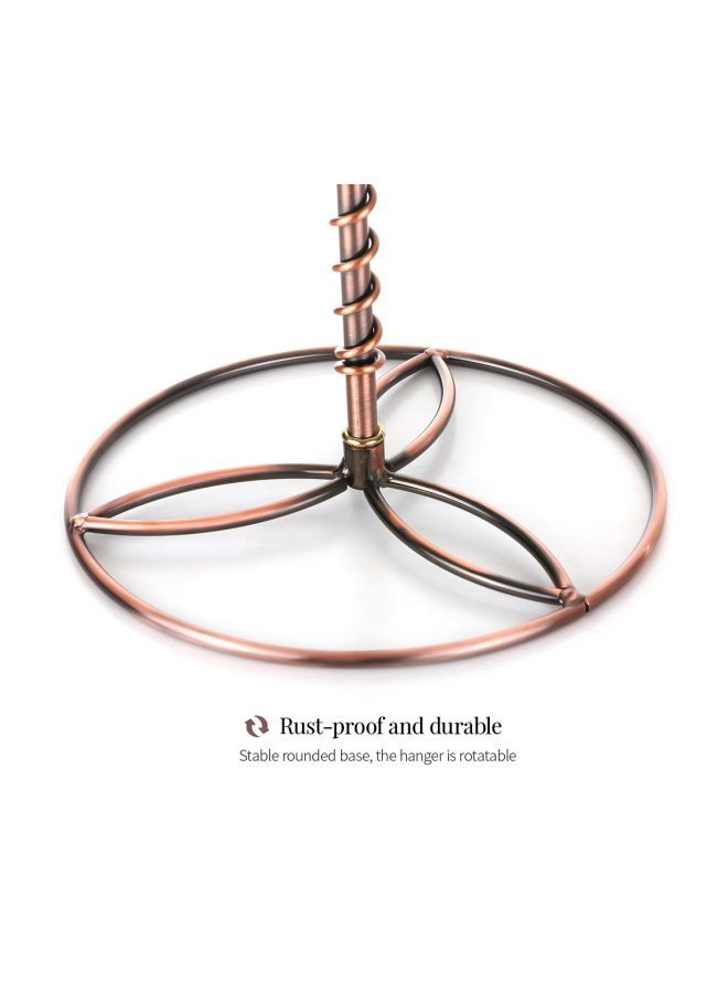 NIBEMINENT Liquor Glass Rack Brown 25x30.5x18.8cm - Image 4