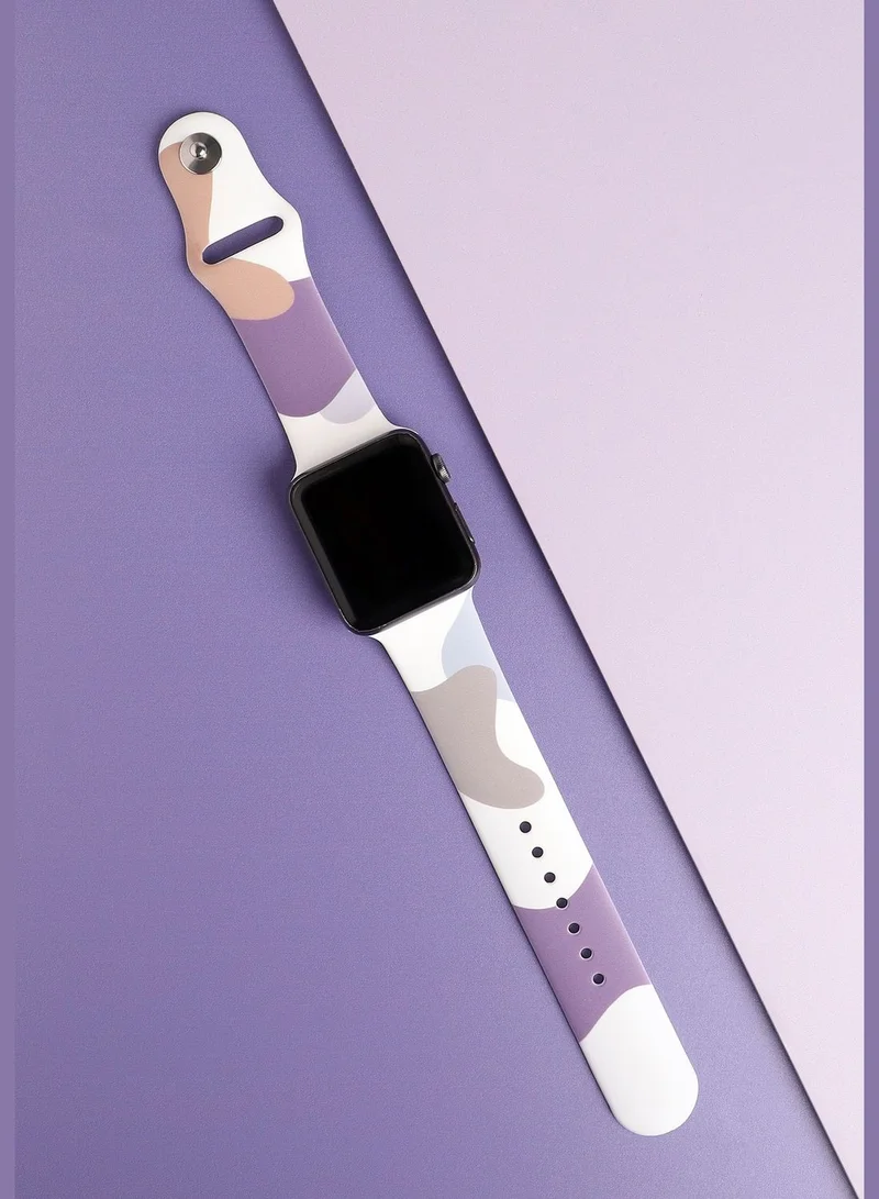 صوص هاوت 38mm/40mm,41mm | سوار ساعة أبل مموهة من السيليكون للنساء