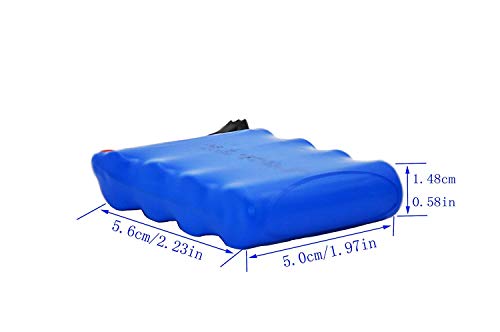 Blomiky 2 Pack 4.8V 700mAH Ni-Cd Battery Pack and 2 USB Cable Suitable for SY-E511 RC Excavator C181 C182 C185 1/18 Scale RC Truck / C181 Battery & USB 2 - Image 5