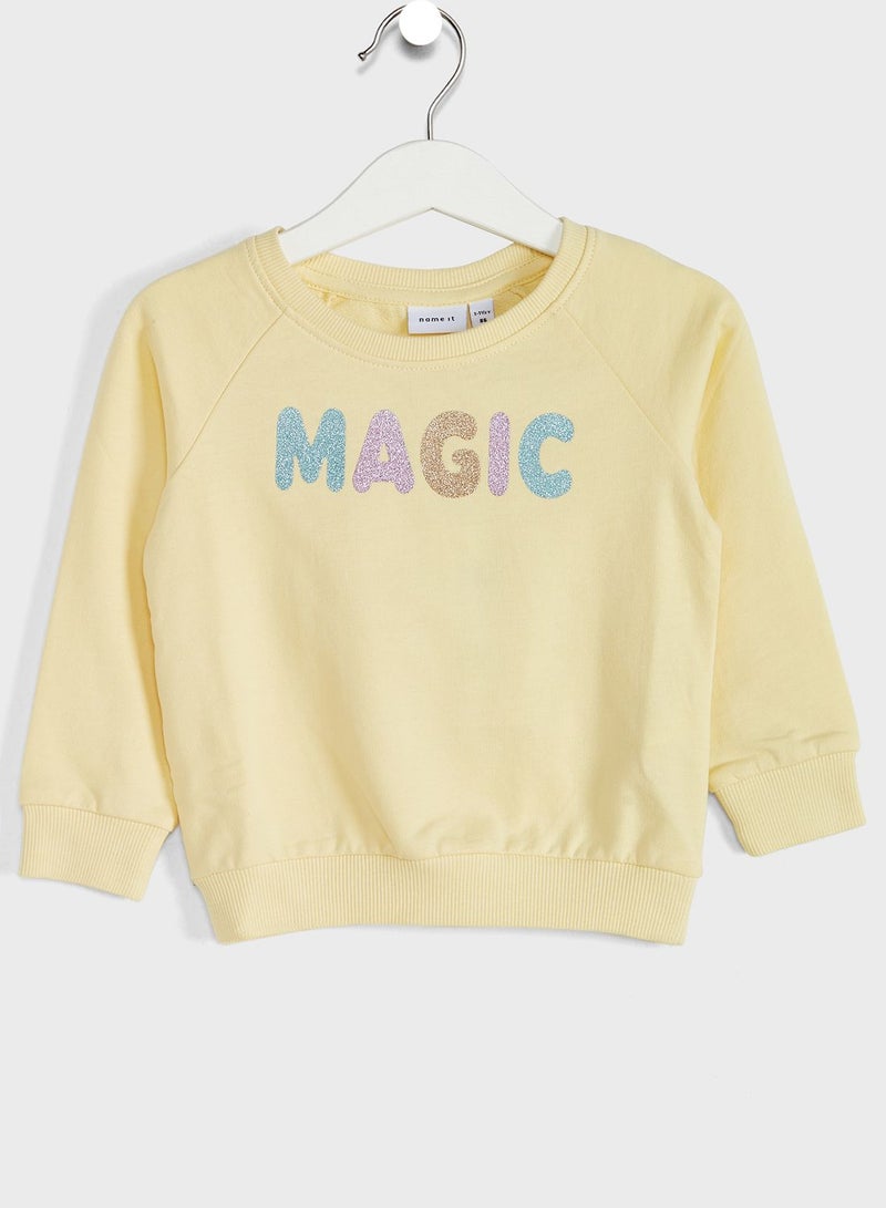 NAME IT Kids Text Print Sweatshirt - Image 1