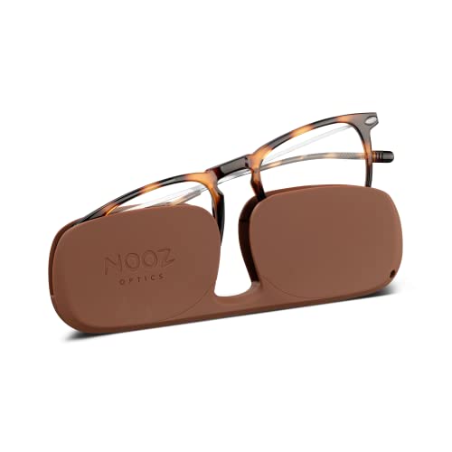 Nooz نظارات NOOZ Optics المضادة للضوء الأزرق - نظارات خفيفة بدون تصحيح للنساء والرجال مع علبة مدمجة على شكل دينو مربع - Image 1