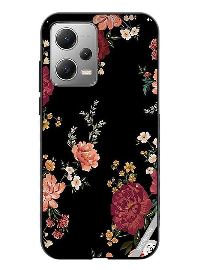VR CREATIVE Protective Case Cover For Xiaomi Redmi Note 12 Flower Design Multicolour - Image 1