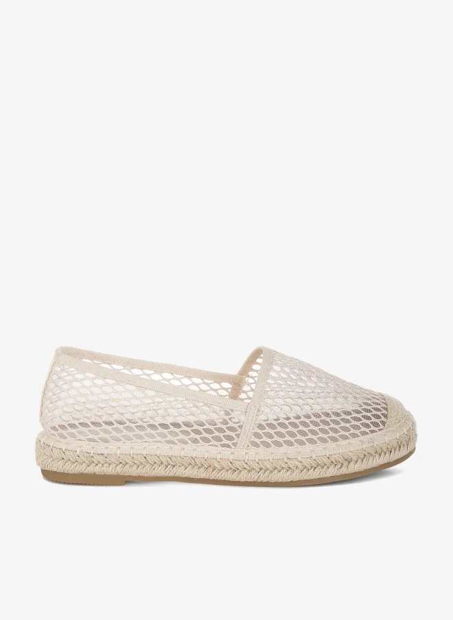 London Rag London Rag Women's Mesh Espadrille Loafers In Beige