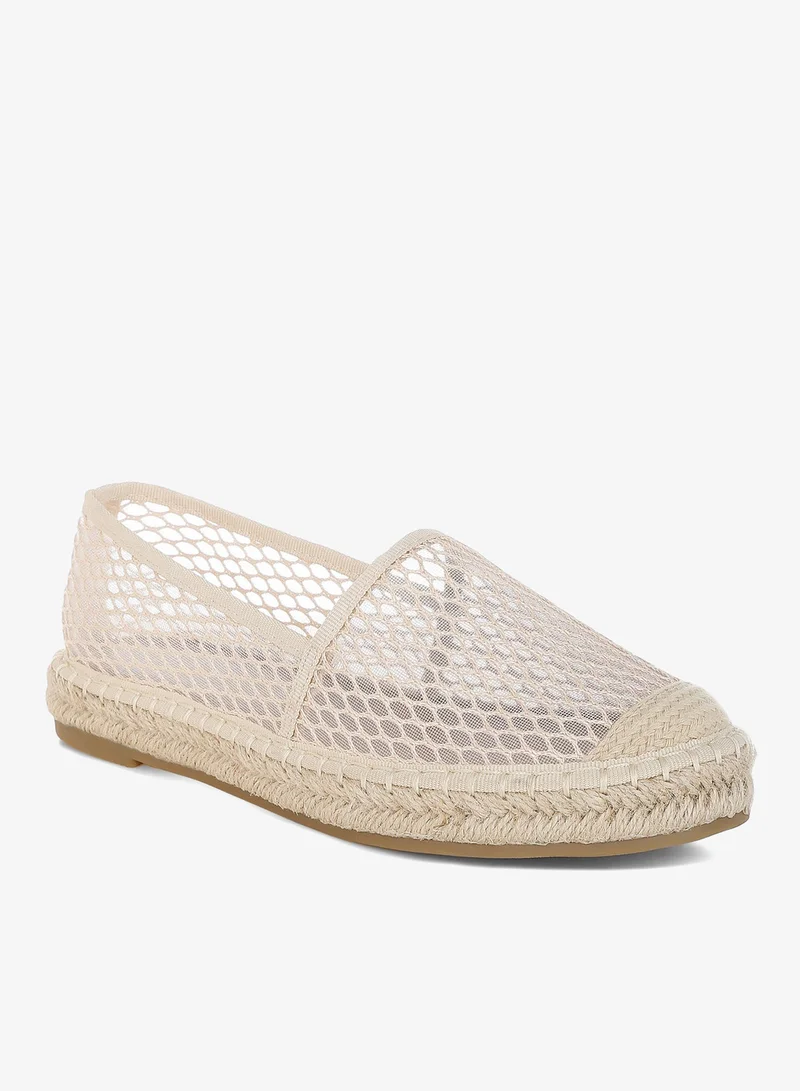 London Rag London Rag Women's Mesh Espadrille Loafers In Beige