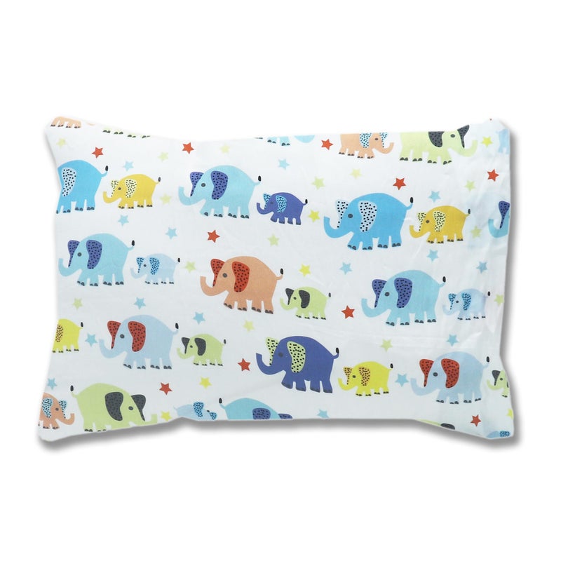 KRADYL KROFT Toddler Pillow with 100% Cotton Removable Cover - 20 X 15 Inches | Children Pillows | Baby Pillows - Cute Ellis - Image 1