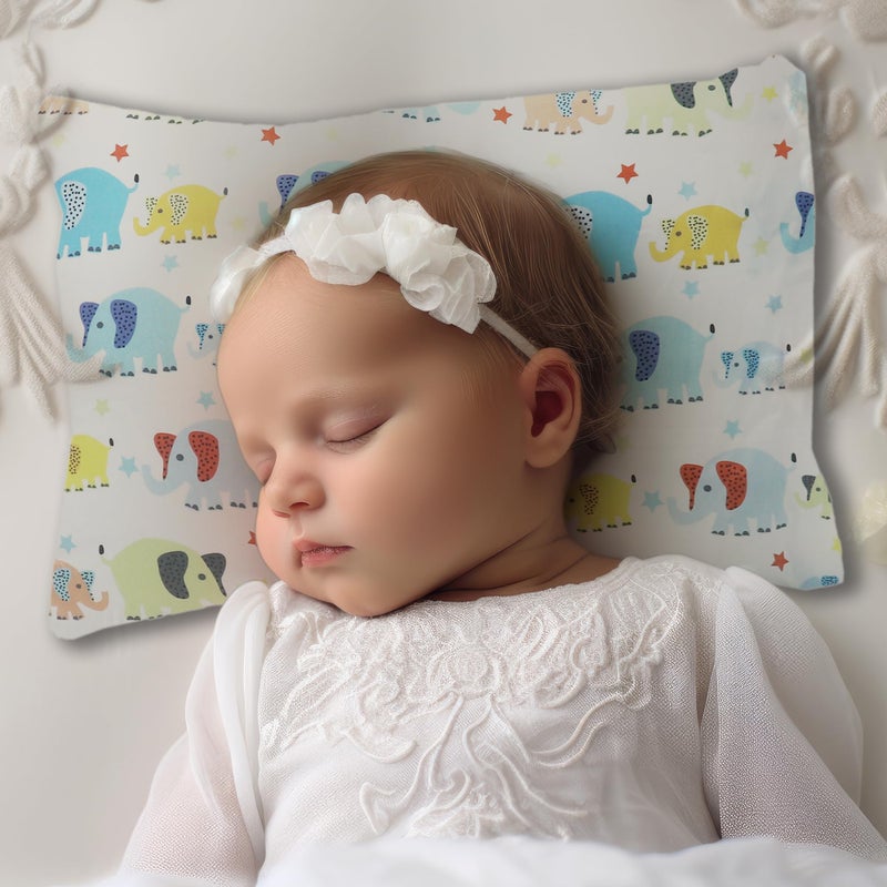 KRADYL KROFT Toddler Pillow with 100% Cotton Removable Cover - 20 X 15 Inches | Children Pillows | Baby Pillows - Cute Ellis - Image 3