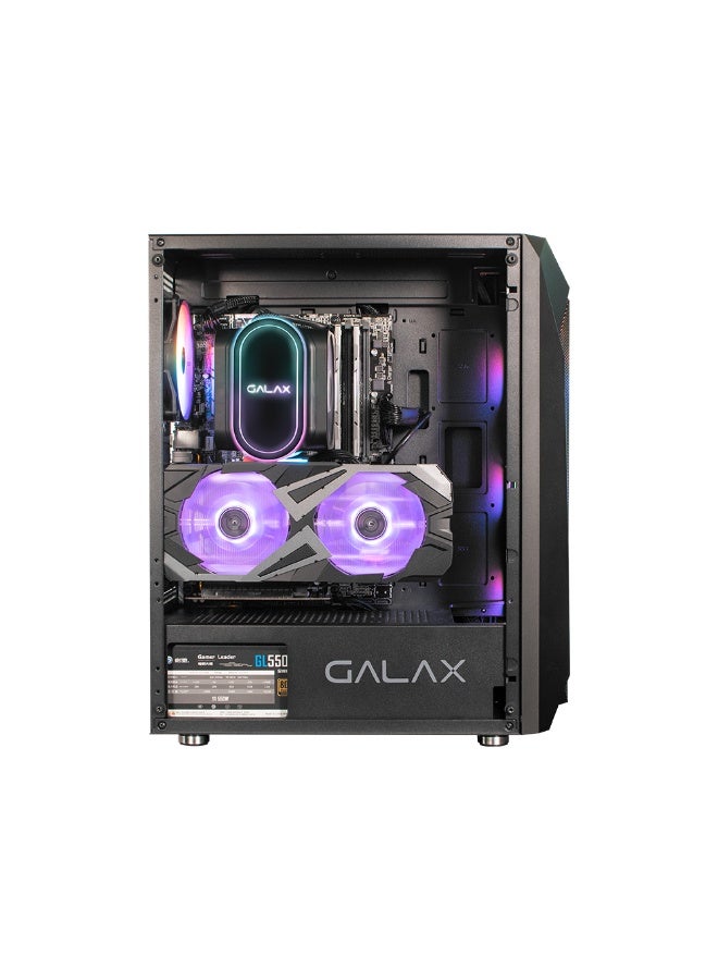 GALAX Budget Gaming PC i5-12400,  RTX 3050 8GB,  B760M DDR4 , 16GB DDR4 , 1TB SSD , ATX RGB Case , 650W PSU , Air Cooler , Win 11 Pro black - Image 2