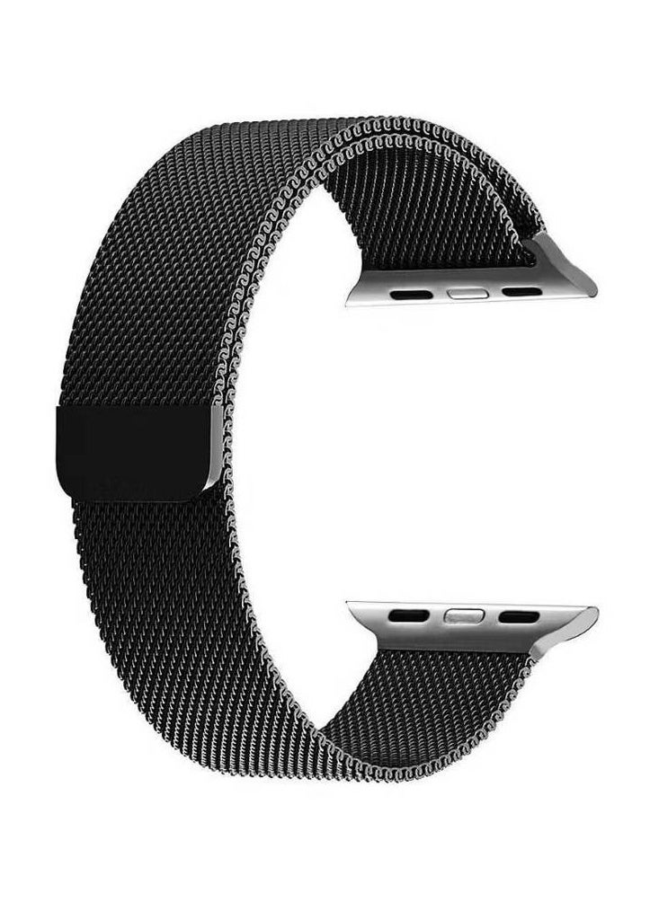Replacement Stainless Steel Band For Apple Watch Series 4/3/2/1 42-44mm Black - Image 1