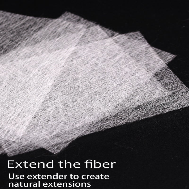 Nail fiber extension sheet, fake nail, glass fiber silk, paper holder, phototherapy extension fabric 5PC - Image 4