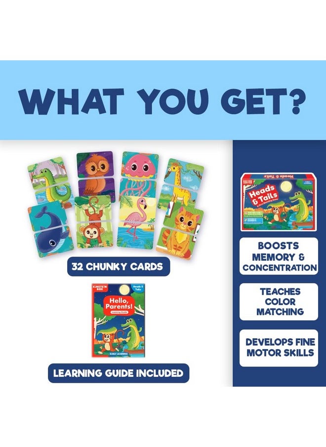 Einstein Box Einstein Box Heads & Tails Game for Kids 2-5 Years Old | Toys & Gifts for Boys & Girls Ages 2-5 Years| Kids Games | Birthday Gift for Kids Ages 2,3,4,5 Years | Learning & Education Toys|  - Image 3