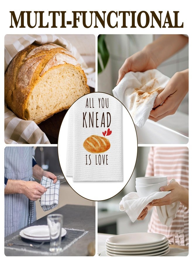 DETIHO Cute Kitchen Towels, Funny Dish Towels Tea Towels for Kitchen Baking, Baking Gifts for Women Mom, Drying Decor Accessories (A03) - Image 3
