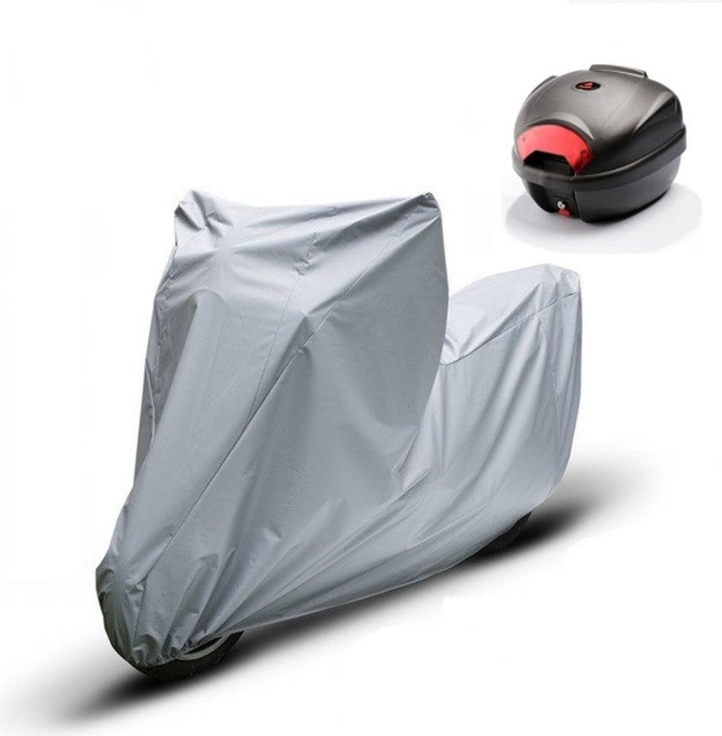 Breen Stmax Tempo 50 Gray Motorcycle Canvas Rear Bag Compatible  - Image 1