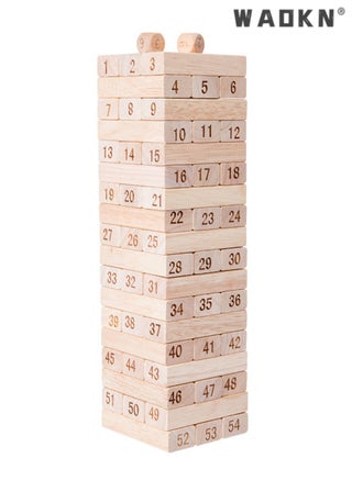 Enchanting Wooden Building Blocks Stacking Board Game for Kids - A Fun-Filled Educational Adventure with 54 Durable Pieces for Creative Construction and Spatial Reasoning Skills Development - pzsku/Z0559B8CC18CC7BED0461Z/45/1746210131/89d83a41-ef39-4996-919a-134ea40905aa