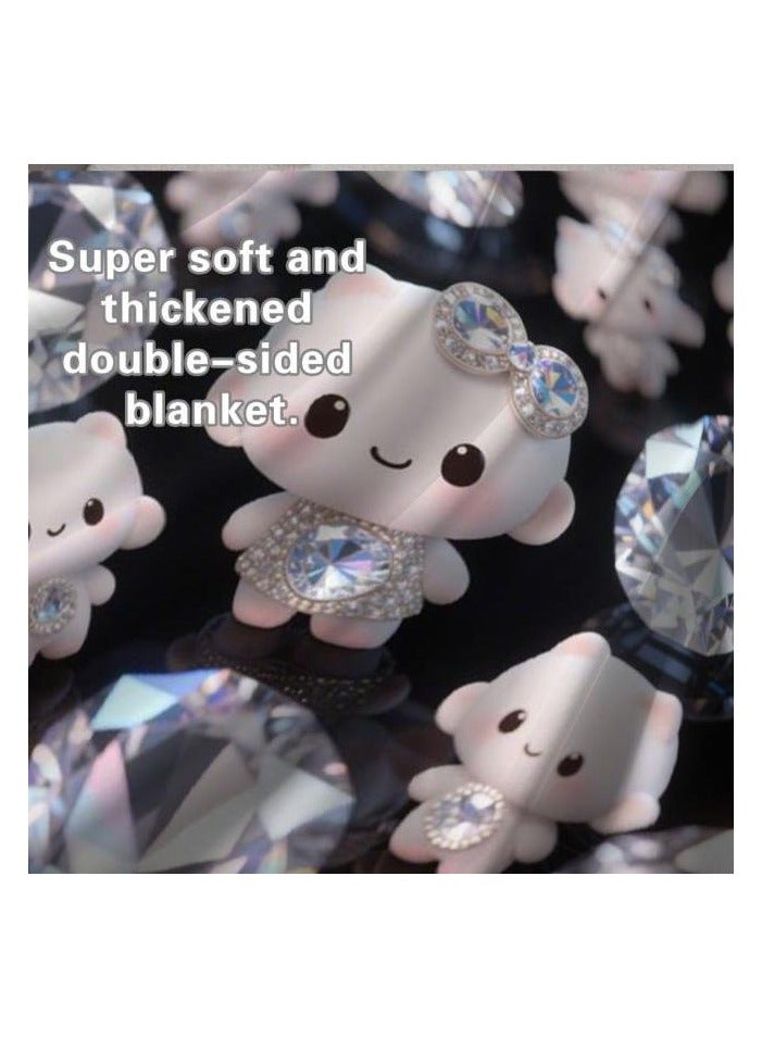 general Children's or student cartoon flannel thin blanket (warm and comfortable, suitable for sleep, games) 100cm*150cm - 73 - Image 4