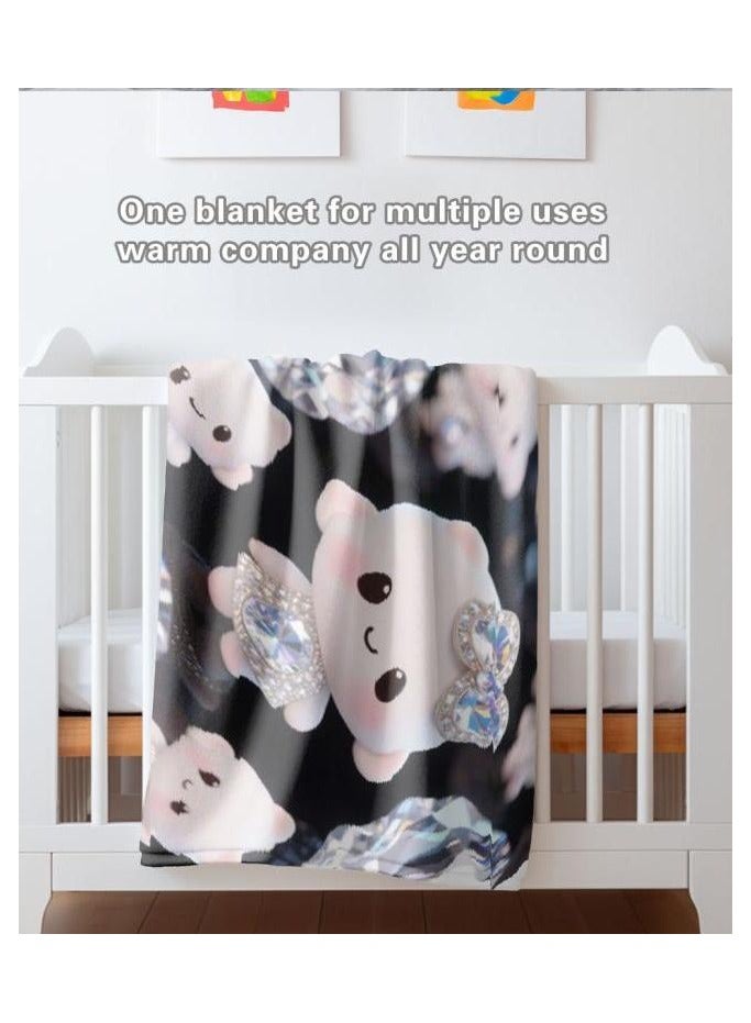 general Children's or student cartoon flannel thin blanket (warm and comfortable, suitable for sleep, games) 100cm*150cm - 73 - Image 1